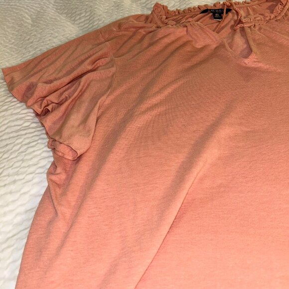 Lauren Ralph Lauren Flutter Sleeve Peasant Top plus size 3X - Picture 5 of 12